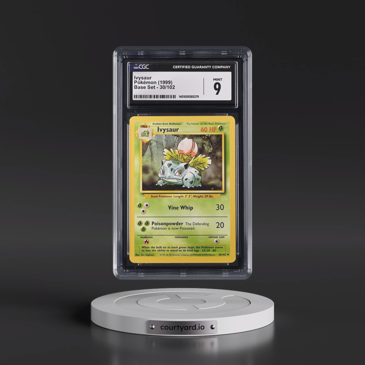 1999 Base Set #30/102 Ivysaur (CGC 9 MINT)