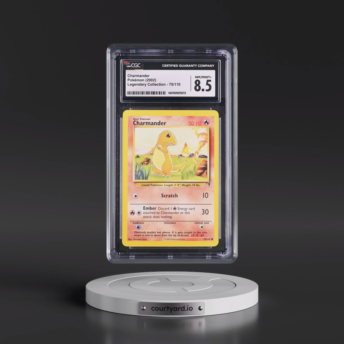 2002 Legendary Collection #70/110 Charmander (CGC 8.5 NM-MT+)