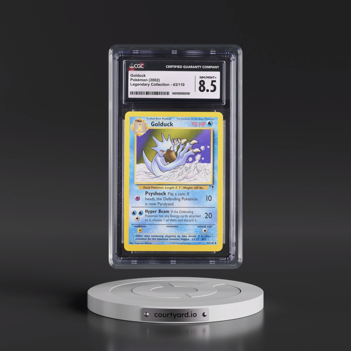2002 Legendary Collection #43/110 Golduck (CGC 8.5 NM-MT+)