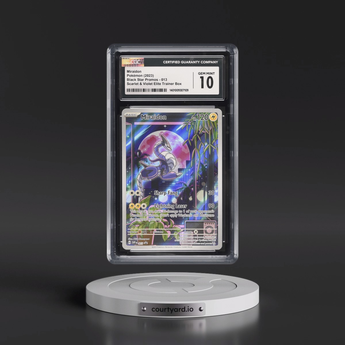 2023 Black Star Promos - Scarlet & Violet SVPEN Miraidon - Scarlet & Violet Elite Trainer Box (Holo) #013 CGC 10