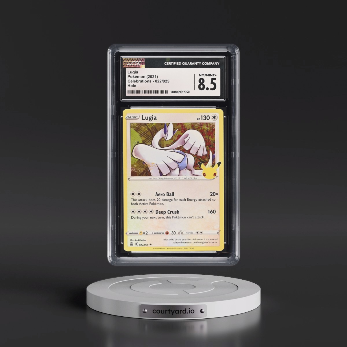 2021 Celebrations #022/025 Lugia - Holo (CGC 8.5 NM-MT+)