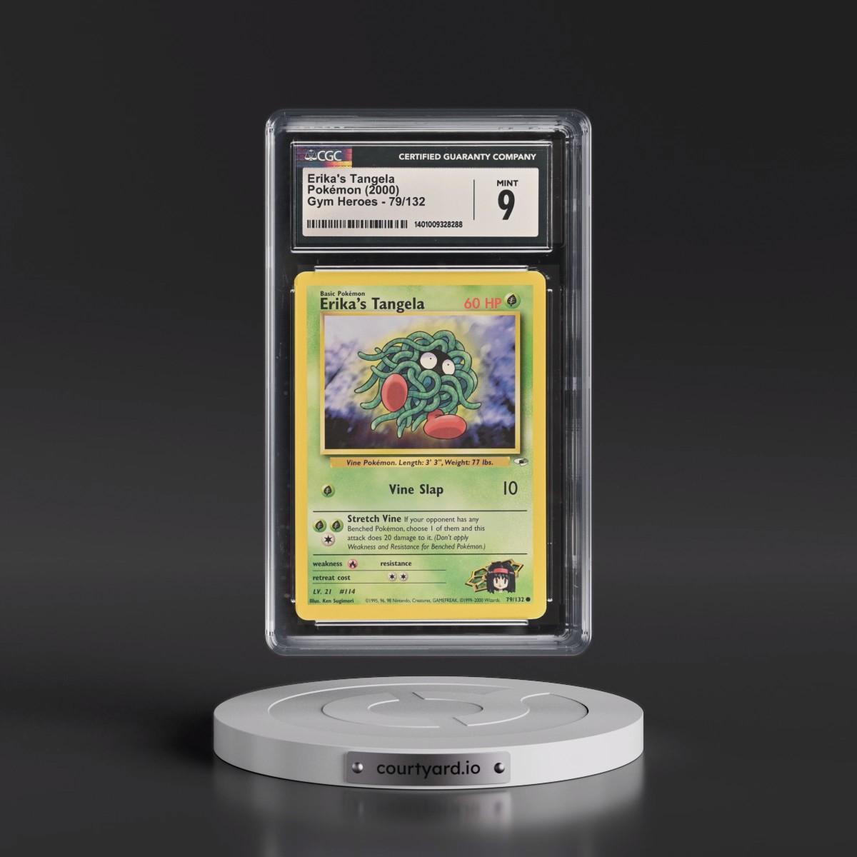 2000 Gym Heroes #79/132 Erika's Tangela (CGC 9 MINT)