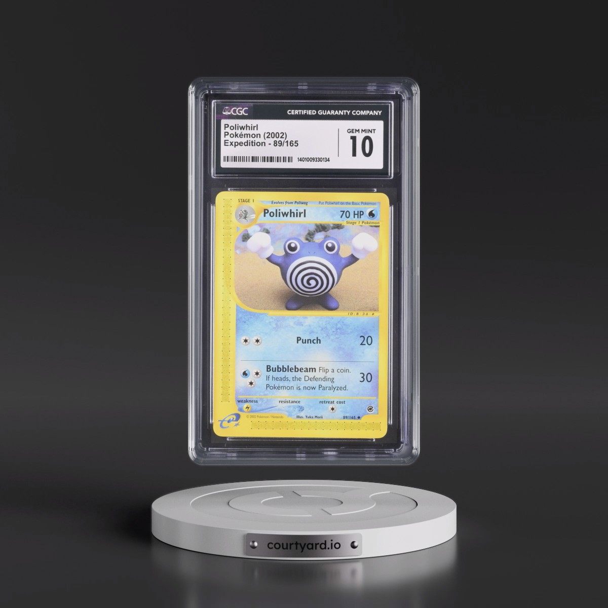 2002 Expedition #89/165 Poliwhirl (CGC 10 GEM MINT)