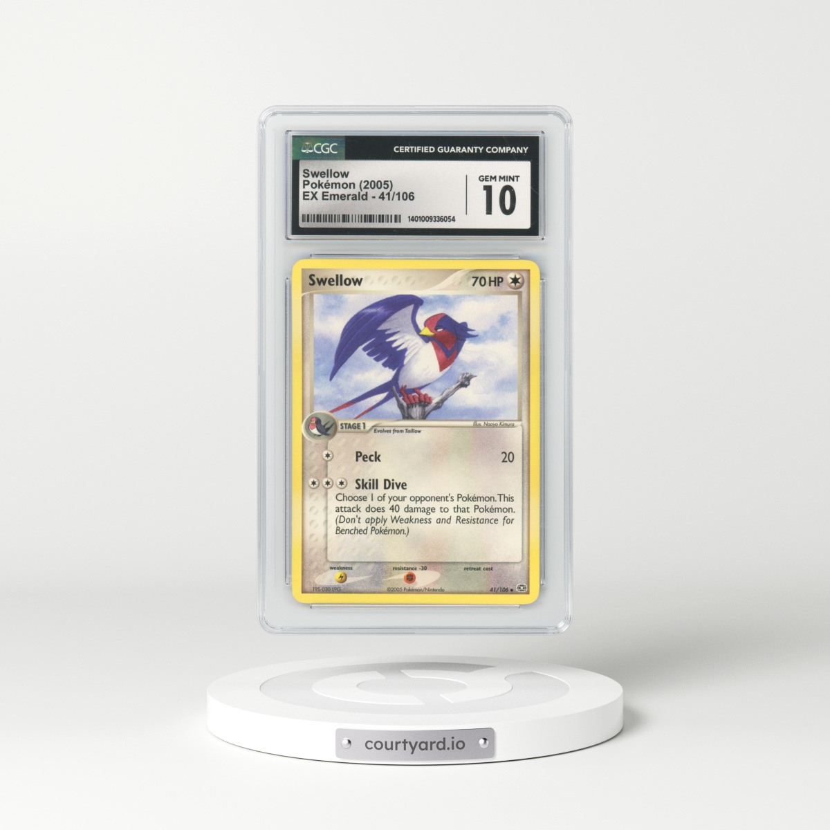 2005 EX Emerald #41 Swellow (CGC 10 GEM MINT)