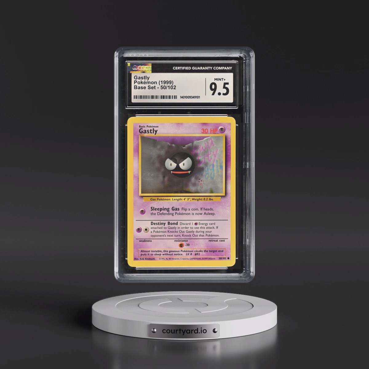 1999 Base Set #50/102 Gastly (CGC 9.5 MINT+)