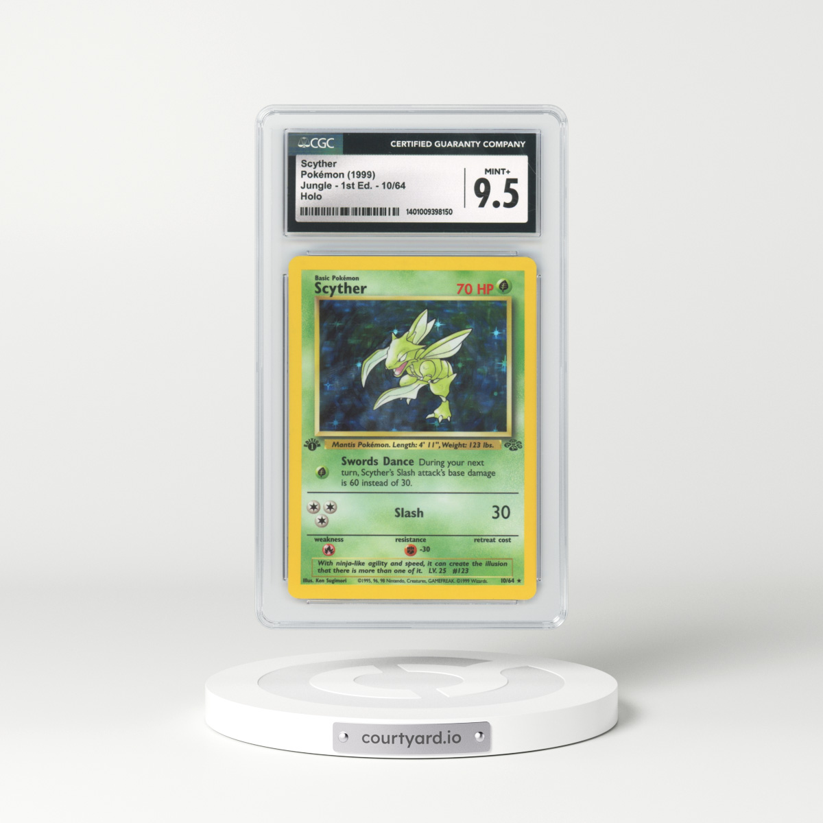 1999 Jungle #10 Scyther (CGC 9.5 MINT+)