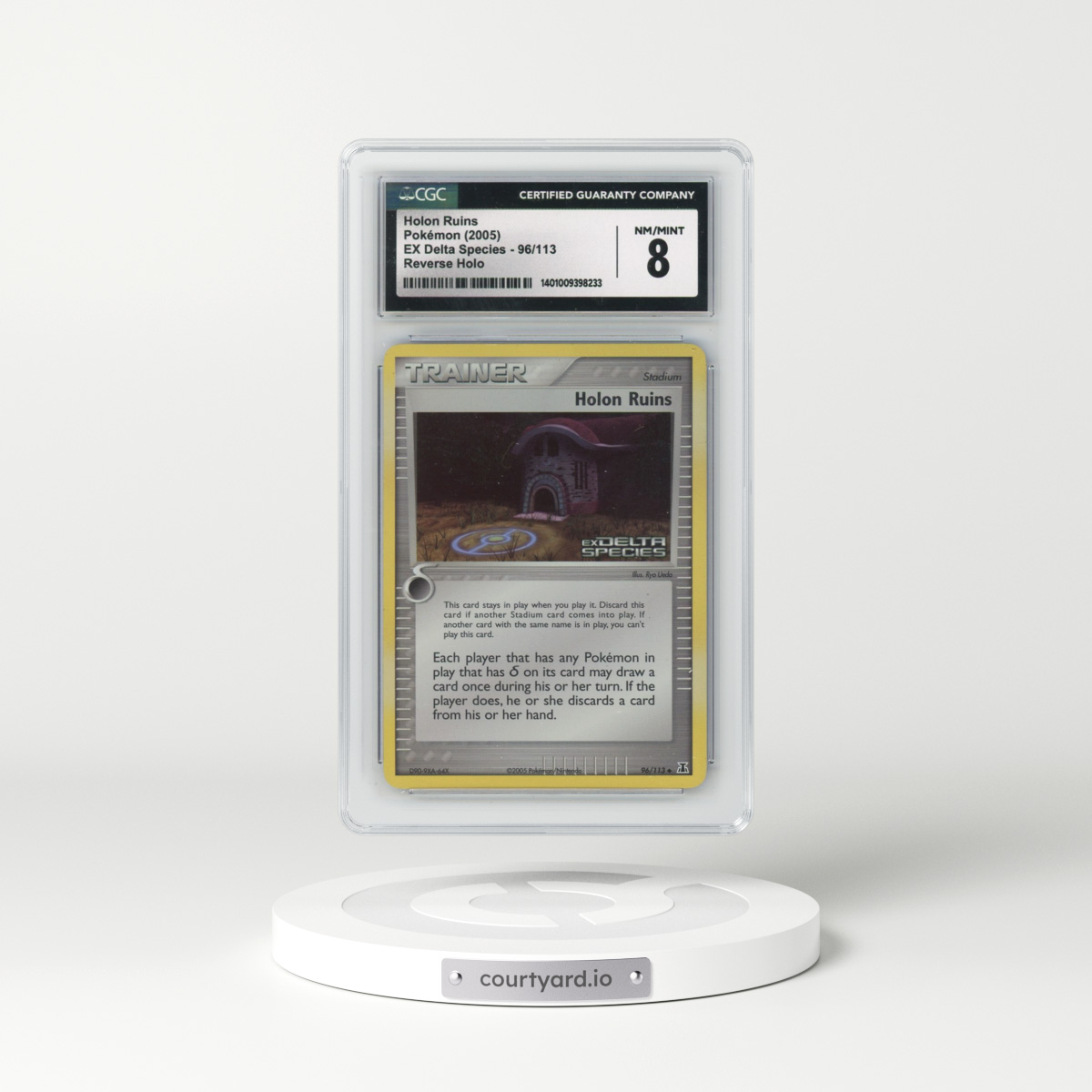 2005 EX Delta Species #96/113 Holon Ruins - Reverse Holo (CGC 8 NM-MT)