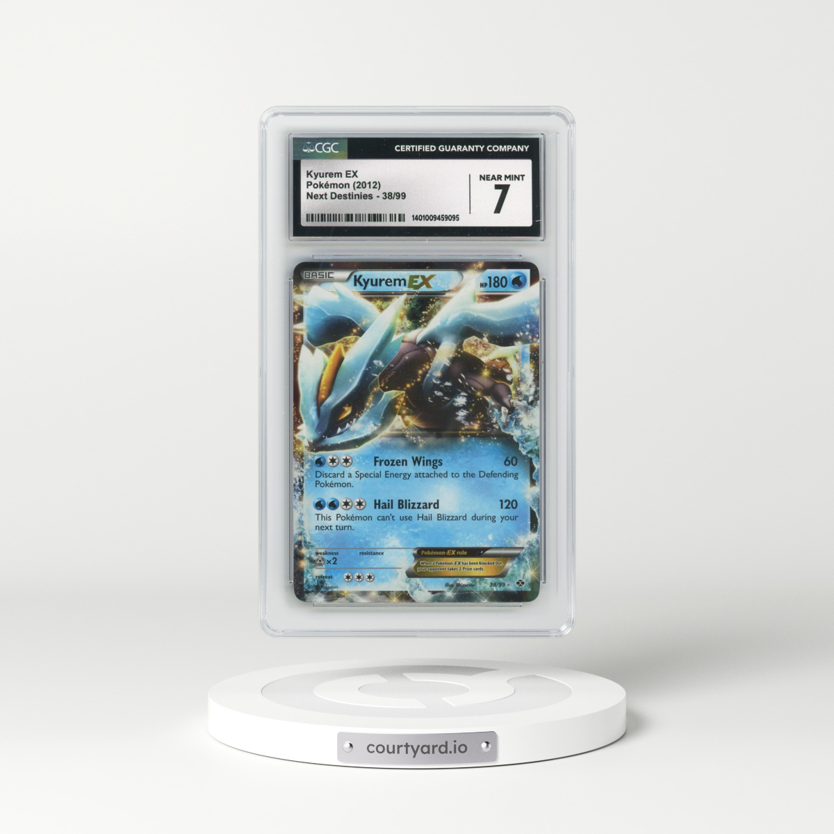 2012 Next Destinies #38/99 Kyurem EX - Holo (CGC 7 NM)