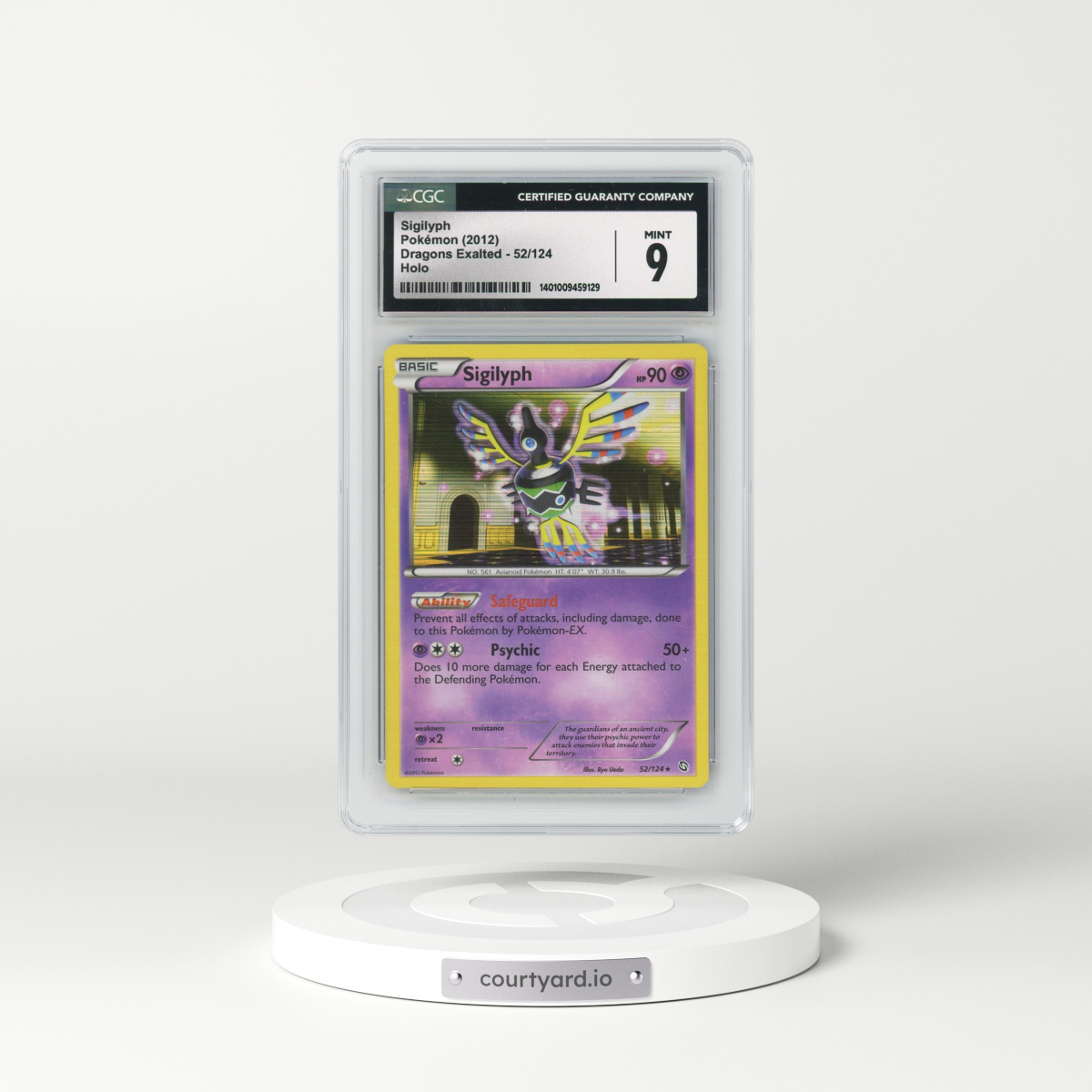 2012 Dragons Exalted #52/124 Sigilyph - Holo (CGC 9 MINT)