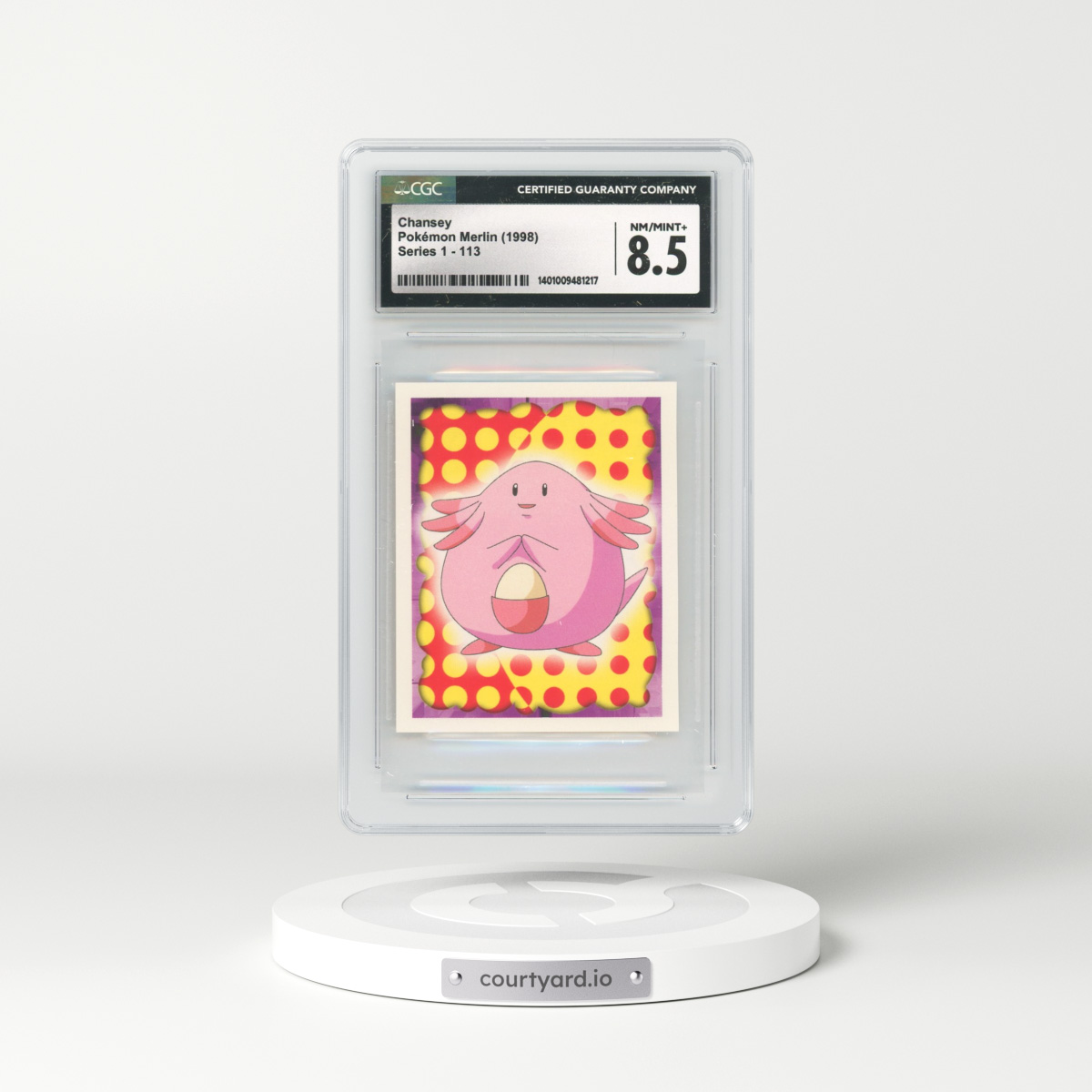 1998 Merlin Series 1 #113 Chansey (CGC 8.5 NM-MT+)