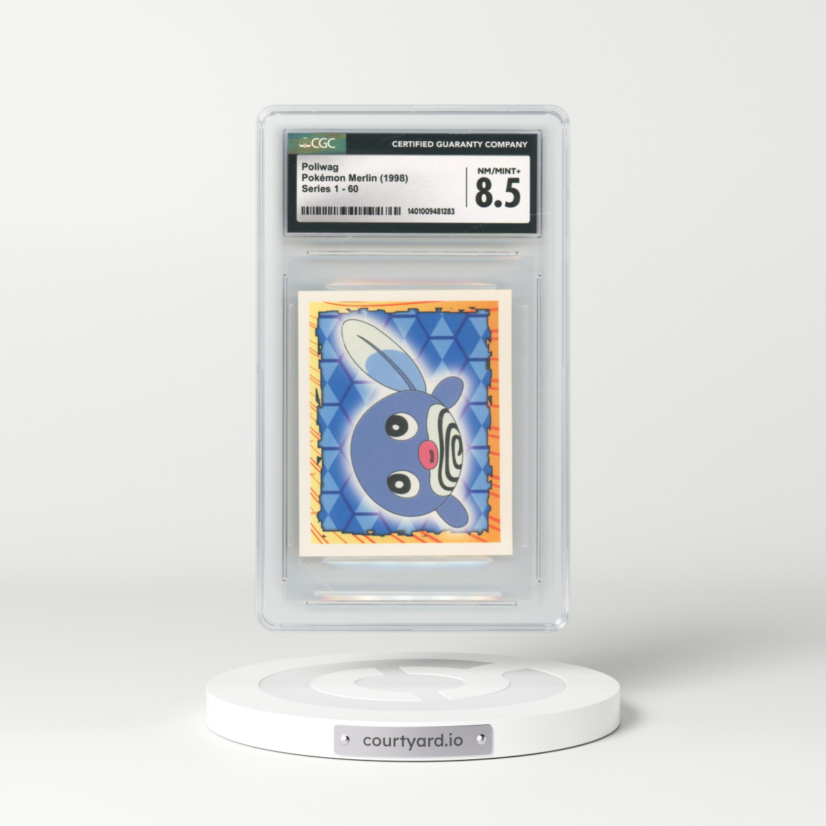 1998 Merlin Series 1 #60 Poliwag (CGC 8.5 NM-MT+)