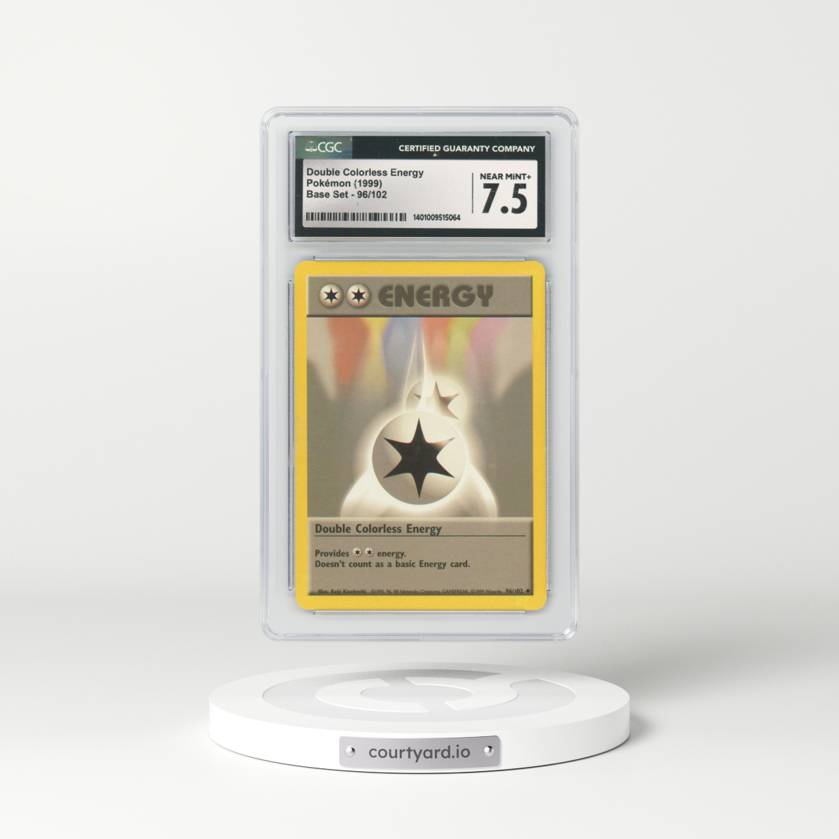 1999 Base Set #96 Double Colorless Energy (CGC 7.5 NM+)