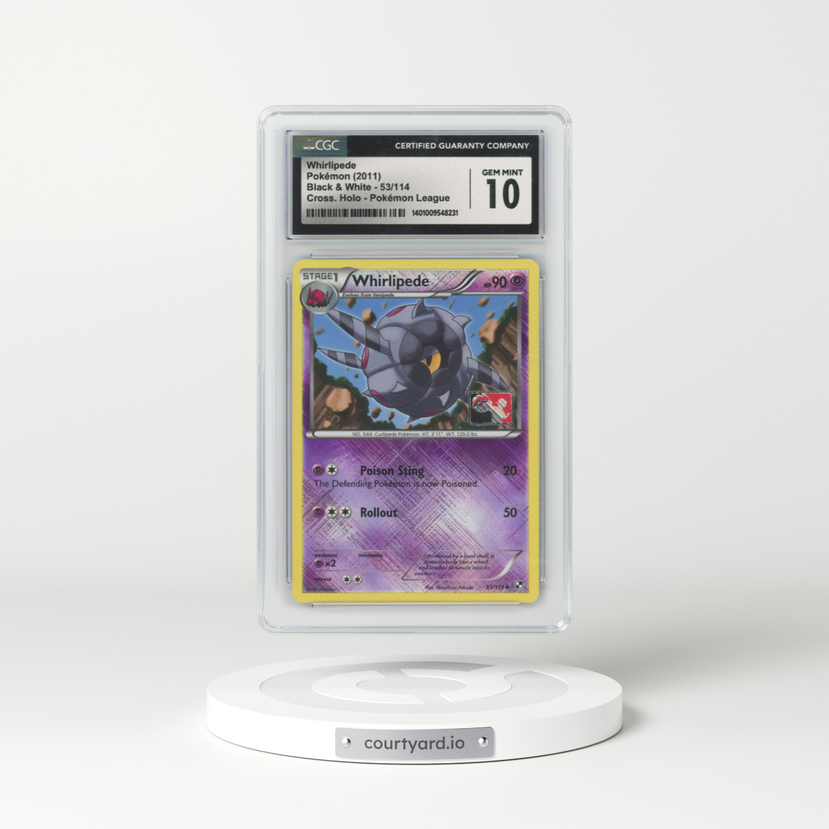 2011 Black & White #53/114 Whirlipede (CGC 10 GEM MINT)