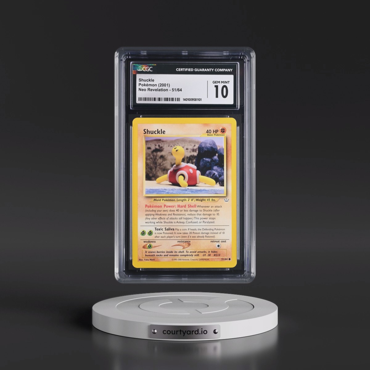 2001 Neo Revelation #51/64 Shuckle (CGC 10 GEM MINT)