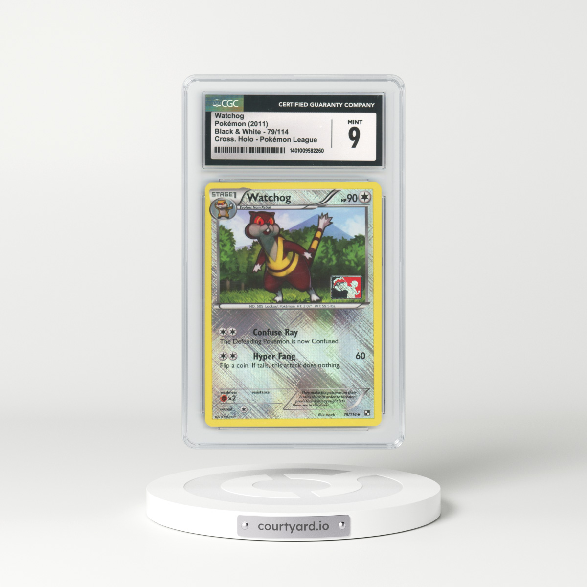 2011 Black & White #79 Watchog - Holo (CGC 9 MINT)