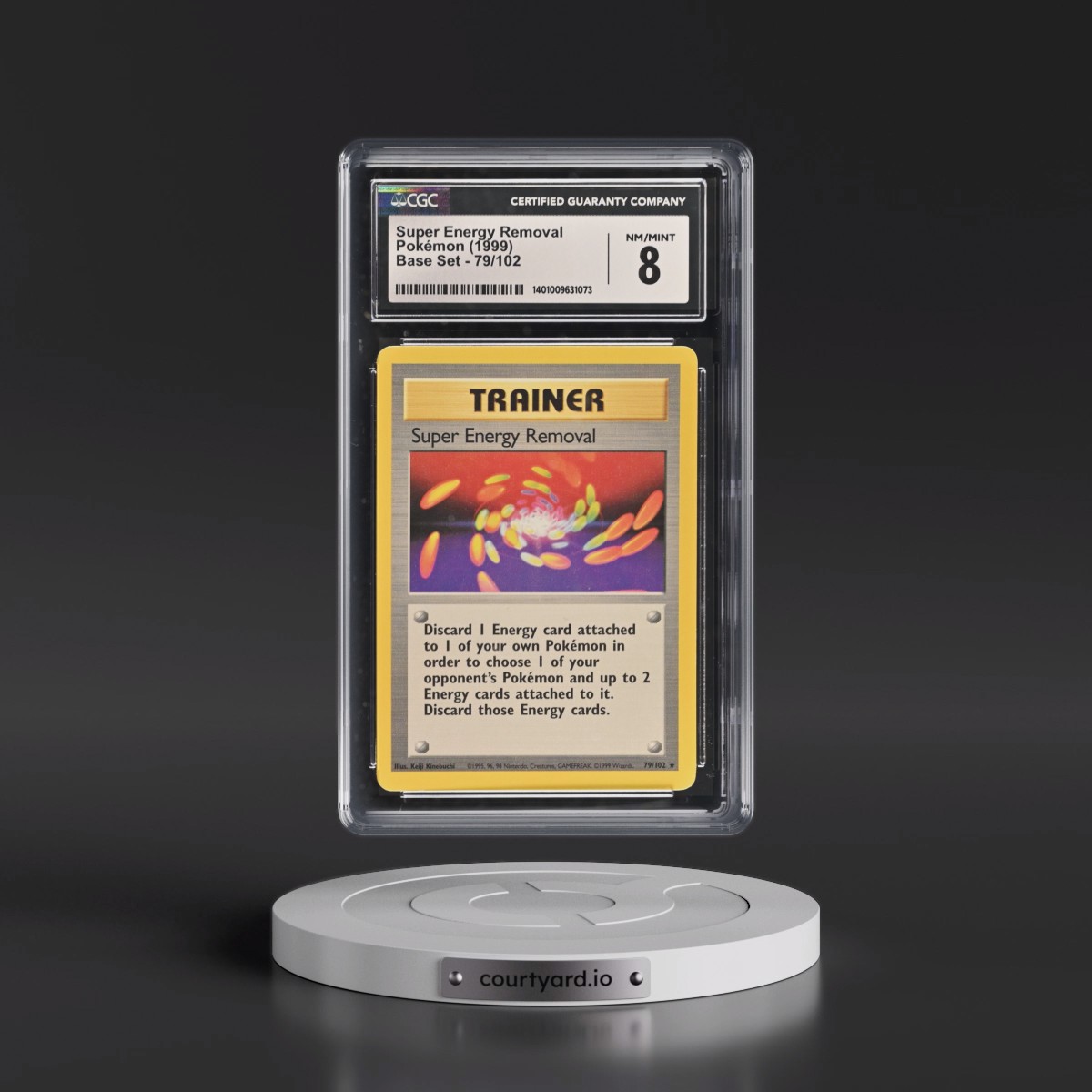 1999 Base Set #79/102 Super Energy Removal (CGC 8 NM-MT)