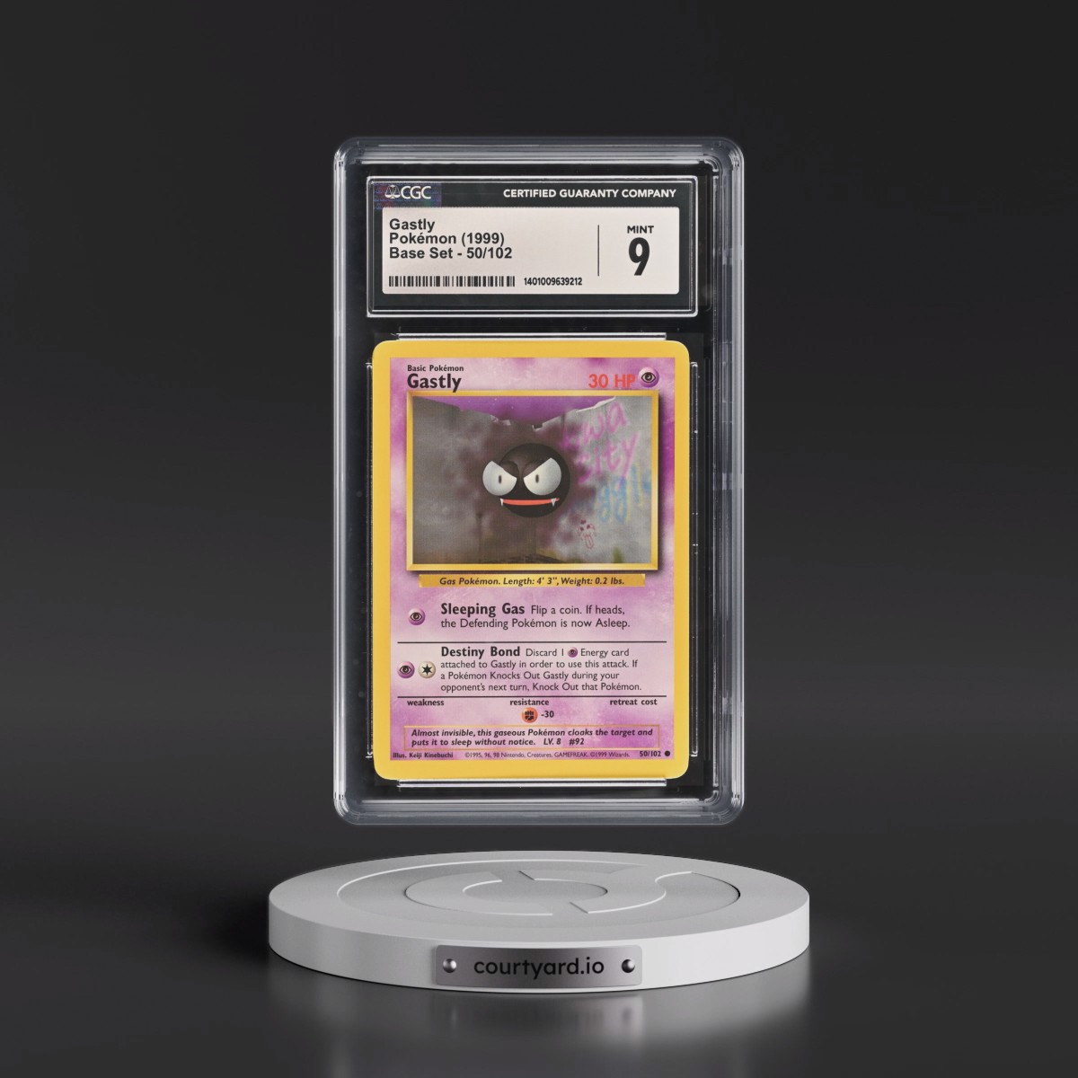 1999 Base Set #50/102 Gastly (CGC 9 MINT)