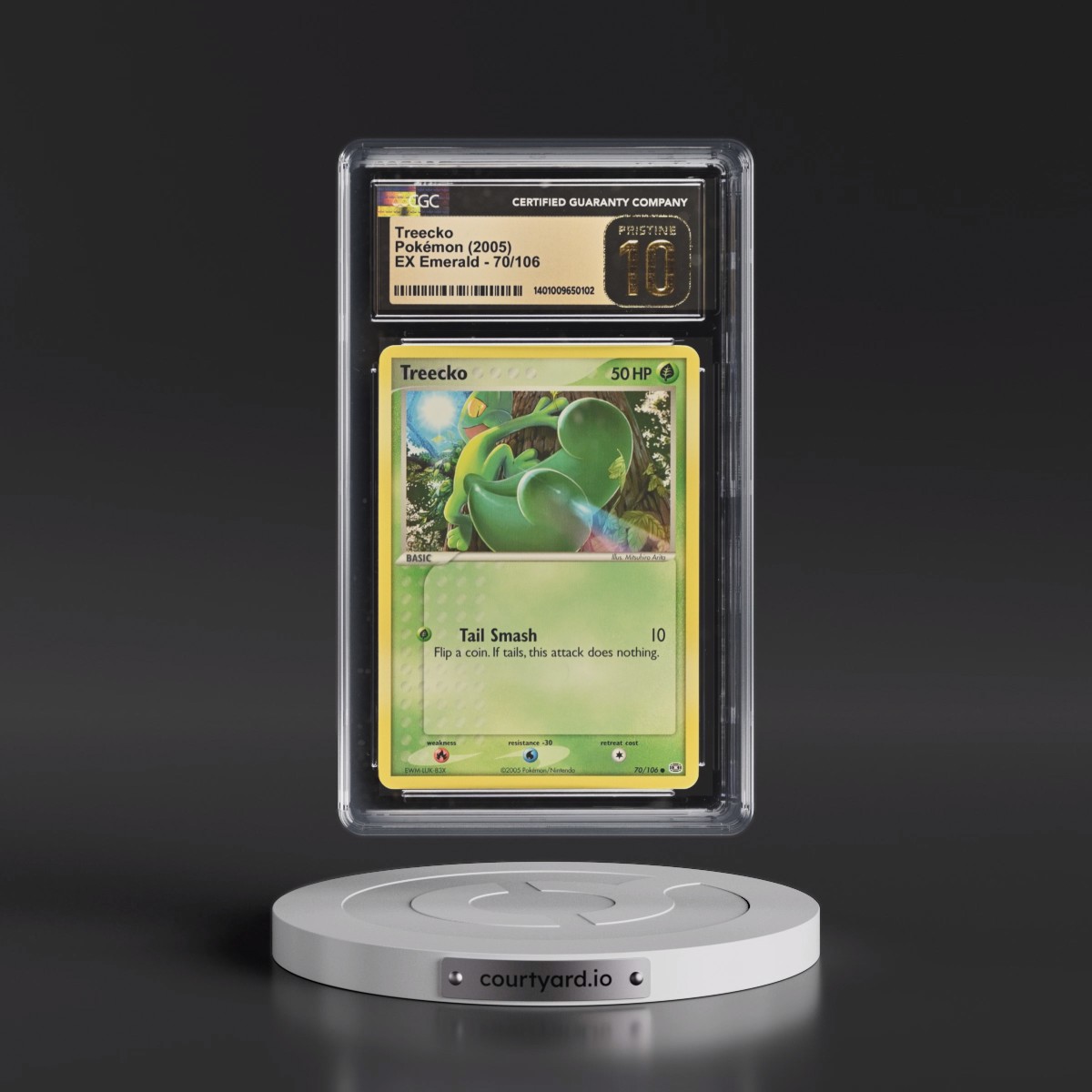 2005 EX Emerald #70/106 Treecko (CGC 10 PRISTINE)