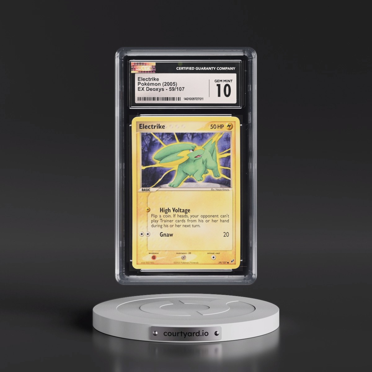 2005 EX Deoxys #59/107 Electrike (CGC 10 GEM MINT)