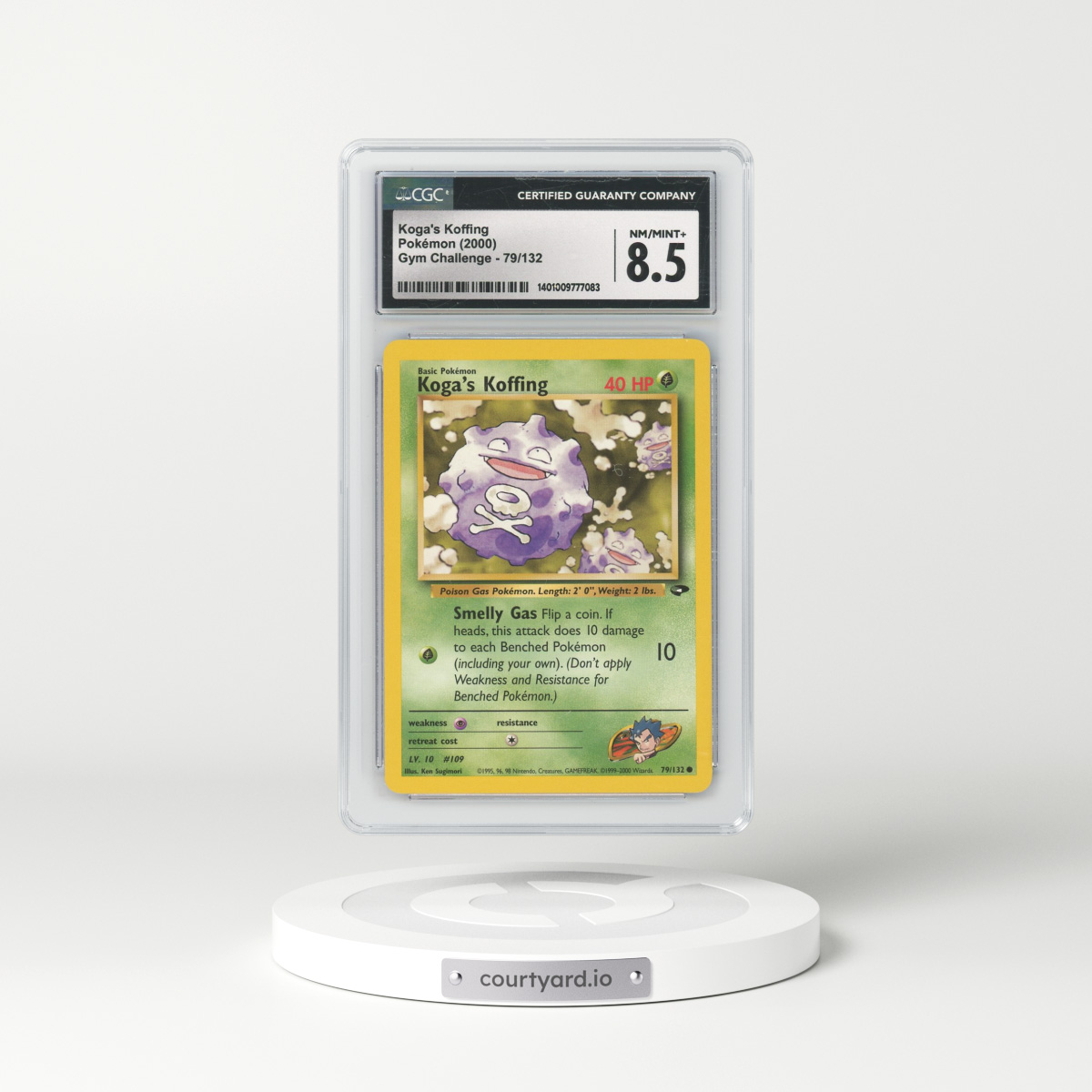 2000 Gym Challenge #79 Koga's Koffing (CGC 8.5 NM-MT+)