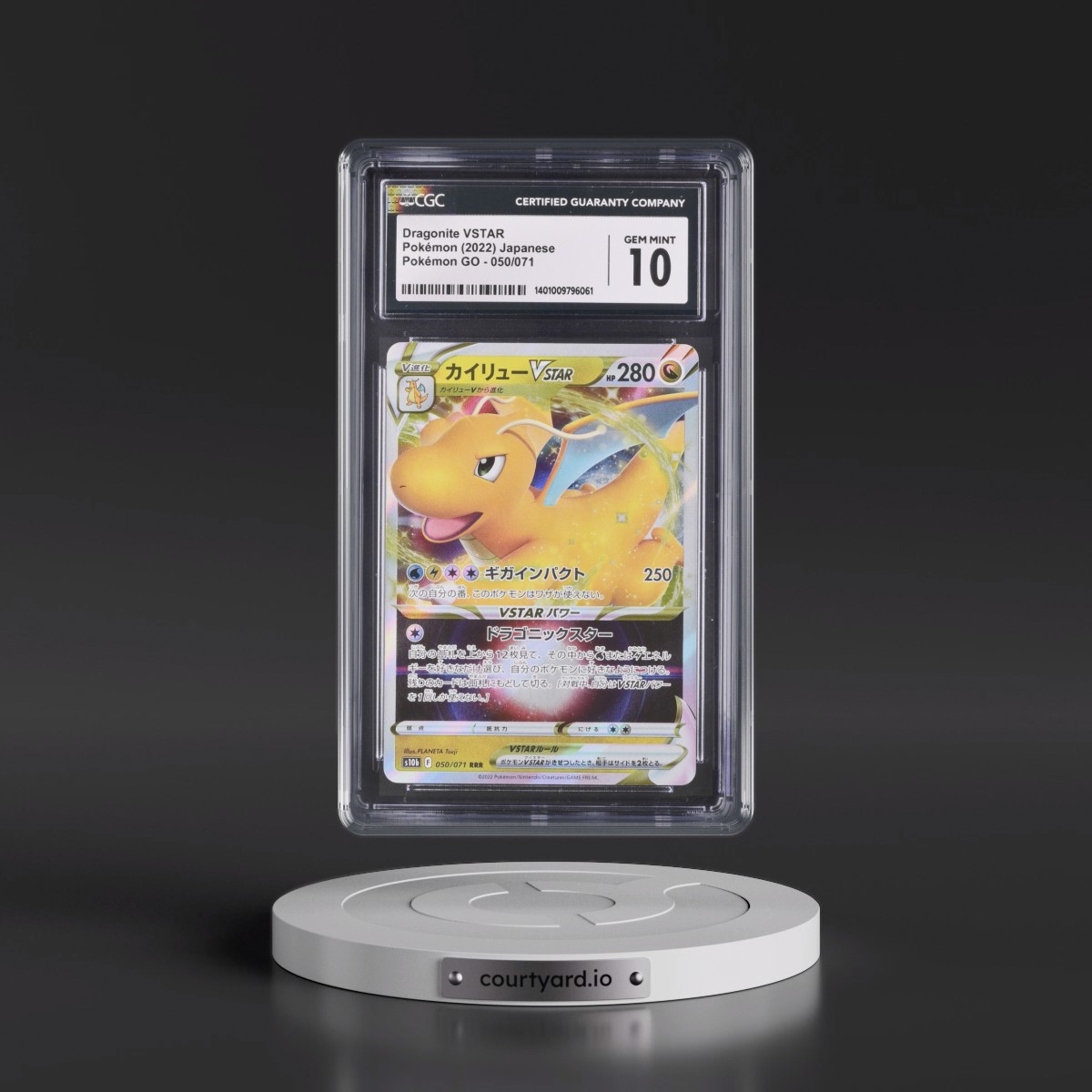 2022 Pokémon GO #050/071 Dragonite VSTAR - Holo (CGC 10 GEM MINT)