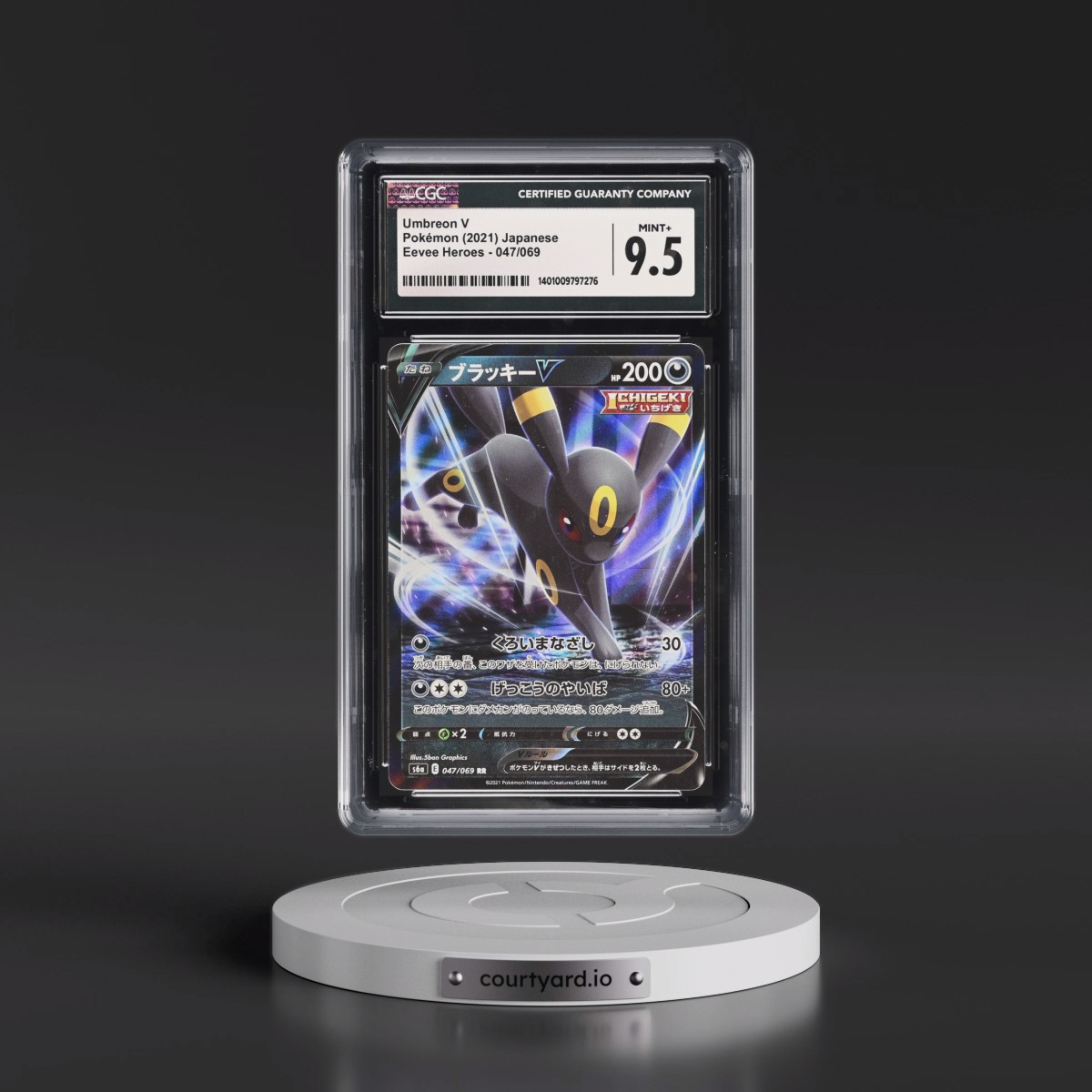 2021 Eevee Heroes #047/069 Umbreon V - Holo (CGC 9.5 MINT+)