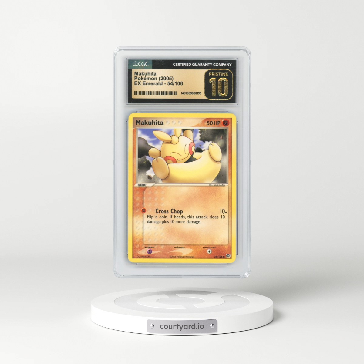 2005 EX Emerald #54/106 Makuhita (CGC 10 PRISTINE)