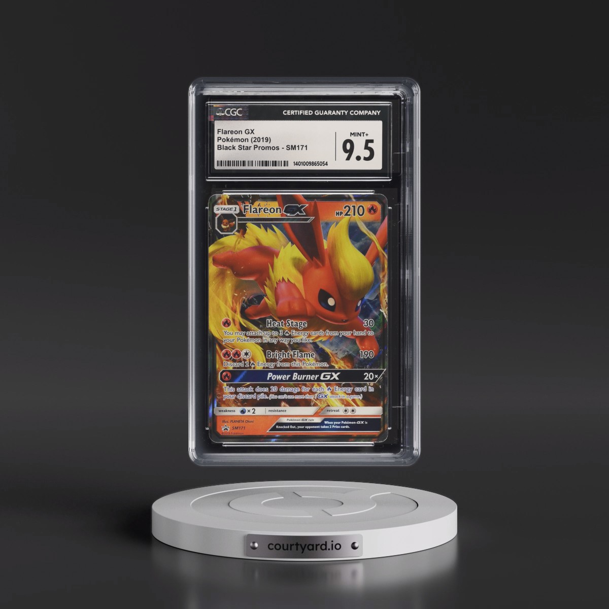 2016 Black Star Promos - Sun & Moon #SM171 Flareon GX - Holo (CGC 9.5 MINT+)