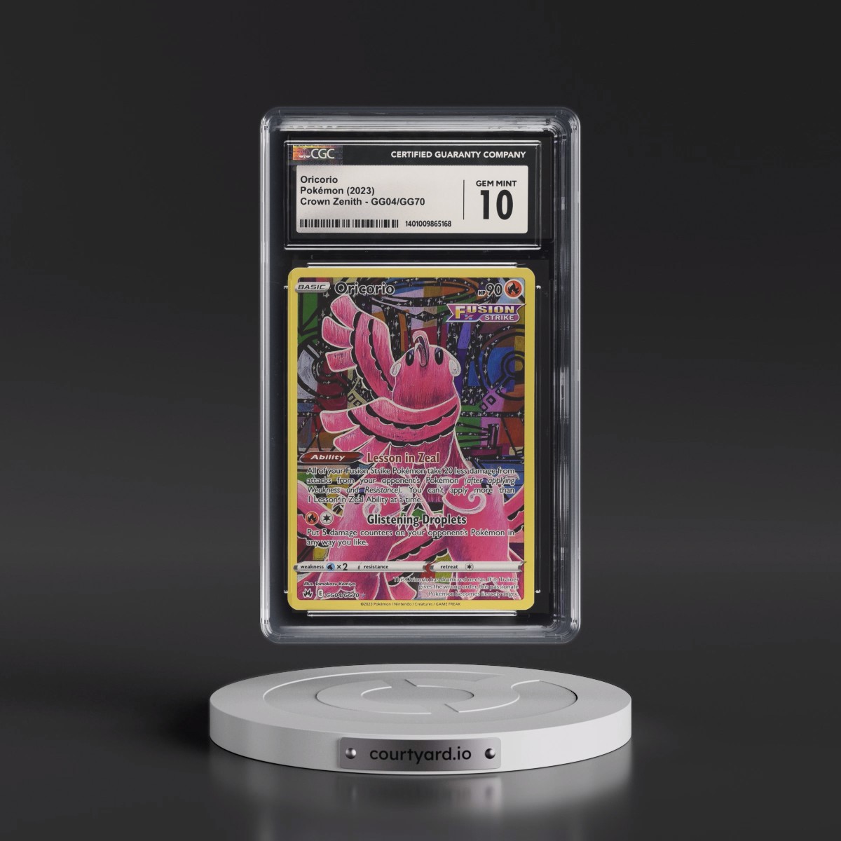 2023 Crown Zenith #GG04/GG70 Oricorio - Galarian Gallery Holo (CGC 10 GEM MINT)