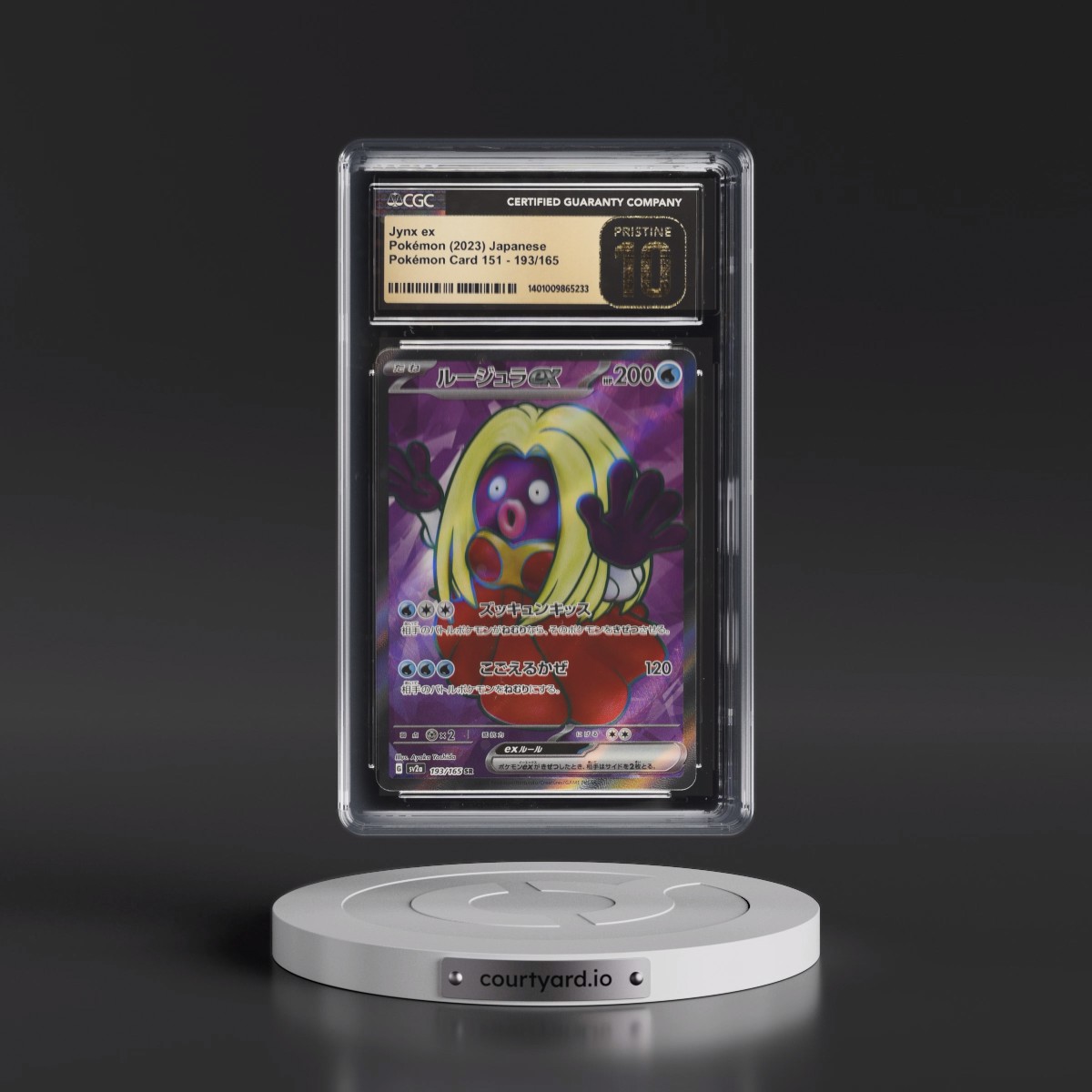 2023 Pokémon Card 151 #193/165 Jynx ex - Super Rare Holo (CGC 10 PRISTINE)
