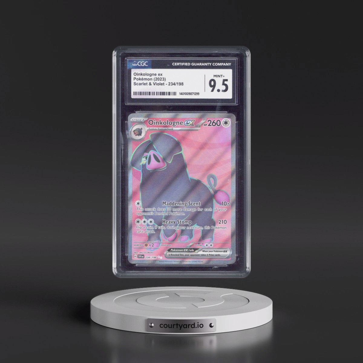 2023 Scarlet & Violet #234/198 Oinkologne ex - Ultra Rare Holo (CGC 9.5 MINT+)