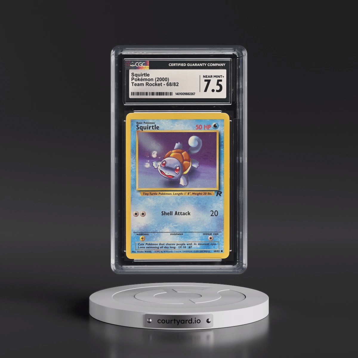 1999 Team Rocket #68/82 Squirtle (CGC 7.5 NM+)