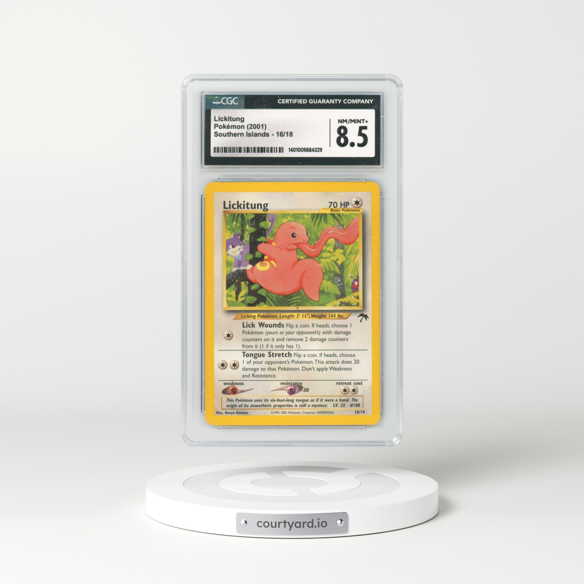 2001 Southern Islands #16 Lickitung (CGC 8.5 NM-MT+)