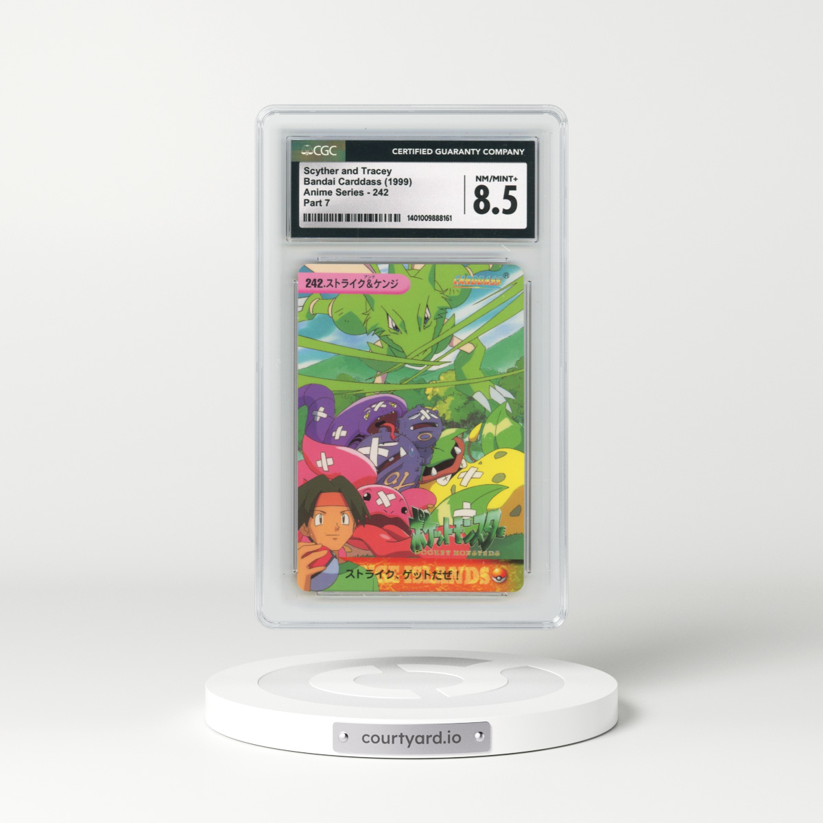 1998 Anime Series #242 Scyther and Tracey - Part 7 (CGC 8.5 NM-MT+)