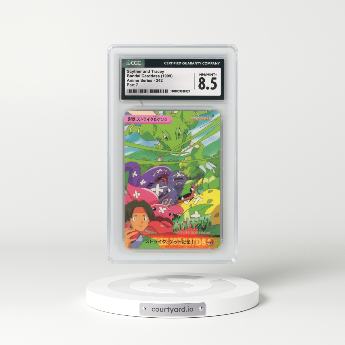 1998 Anime Series #242 Scyther and Tracey - Part 7 (CGC 8.5 NM-MT+)