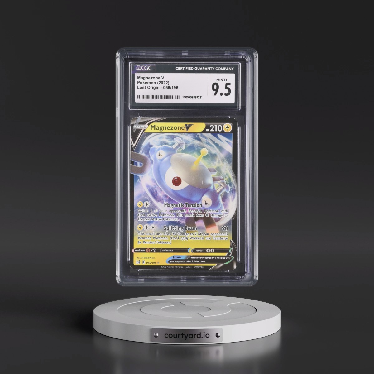 2022 Lost Origin #056/196 Magnezone V - Holo (CGC 9.5 MINT+)