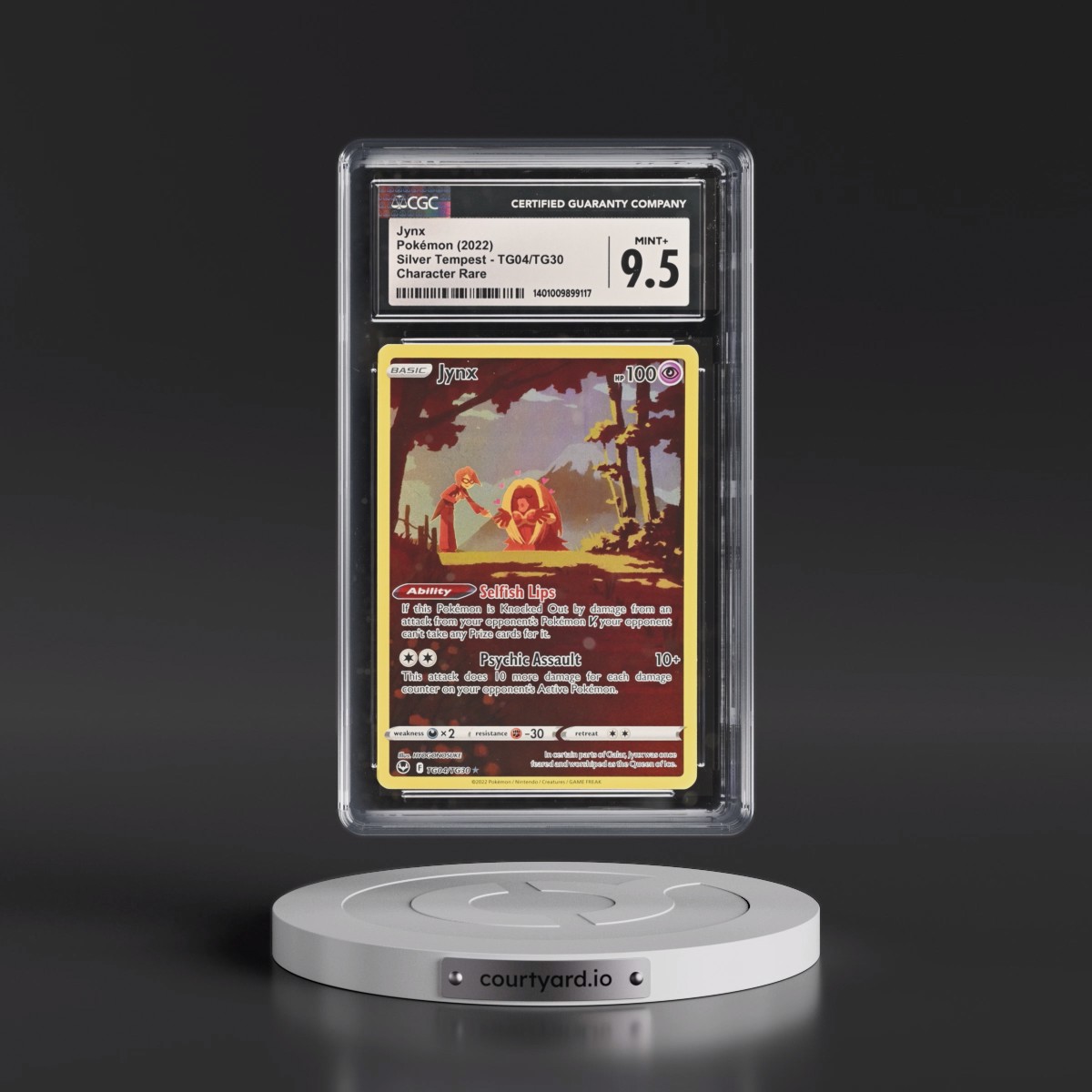 2022 Silver Tempest #TG04/TG30 Jynx - Trainer Gallery Holo (CGC 9.5 MINT+)