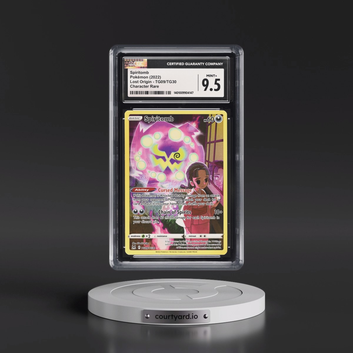 2022 Lost Origin #TG09/TG30 Spiritomb - Trainer Gallery Holo (CGC 9.5 MINT+)