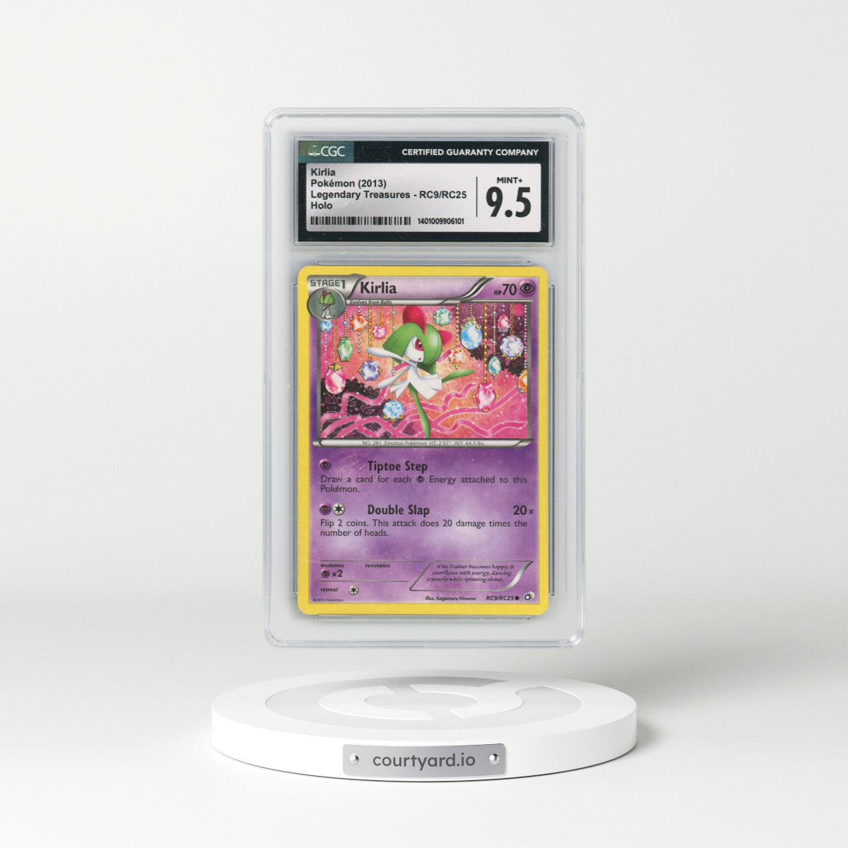 2013 Legendary Treasures #RC9/RC25 Kirlia - Radiant Collection Holo (CGC 9.5 MINT+)