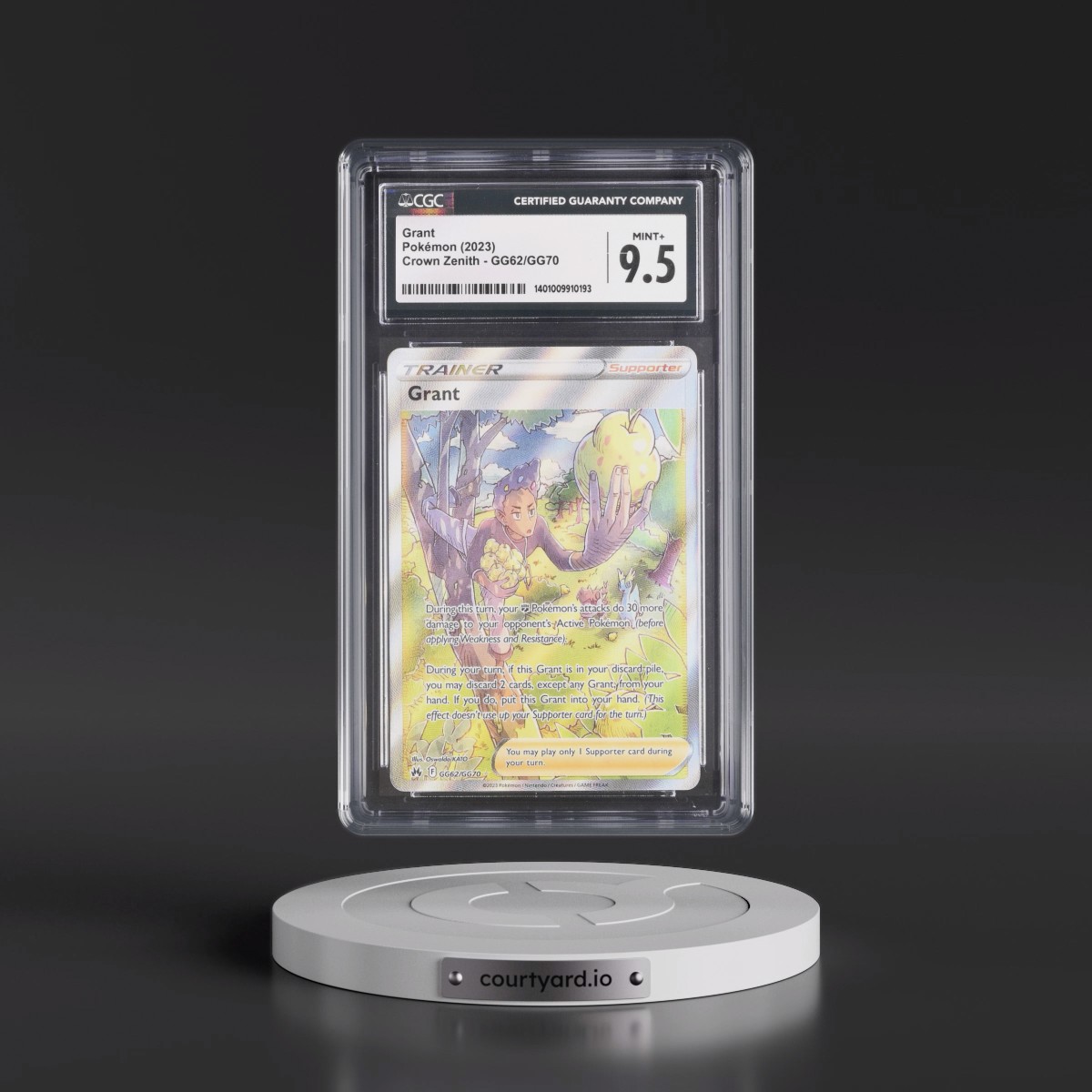 2023 Crown Zenith #GG62/GG70 Grant - Galarian Gallery Holo (CGC 9.5 MINT+)