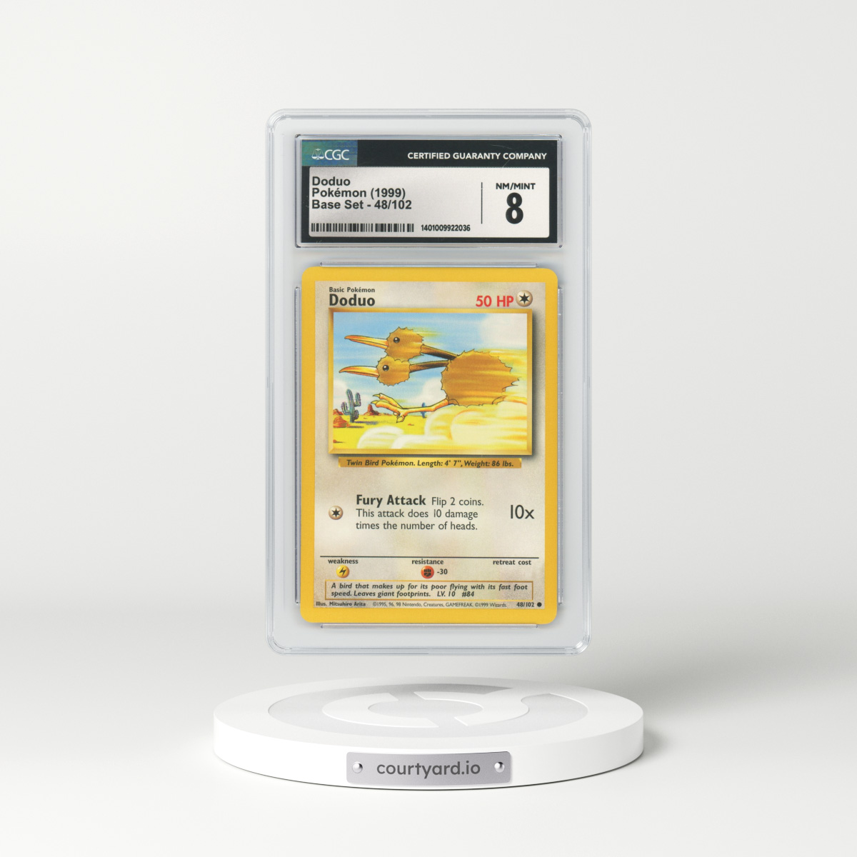 1999 Base Set #48 Doduo (CGC 8 NM-MT)