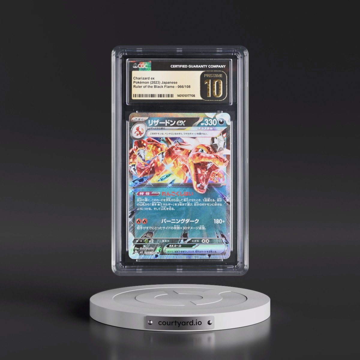 2023 Ruler of the Black Flame #066/108 Charizard ex - Holo (CGC 10 PRISTINE)