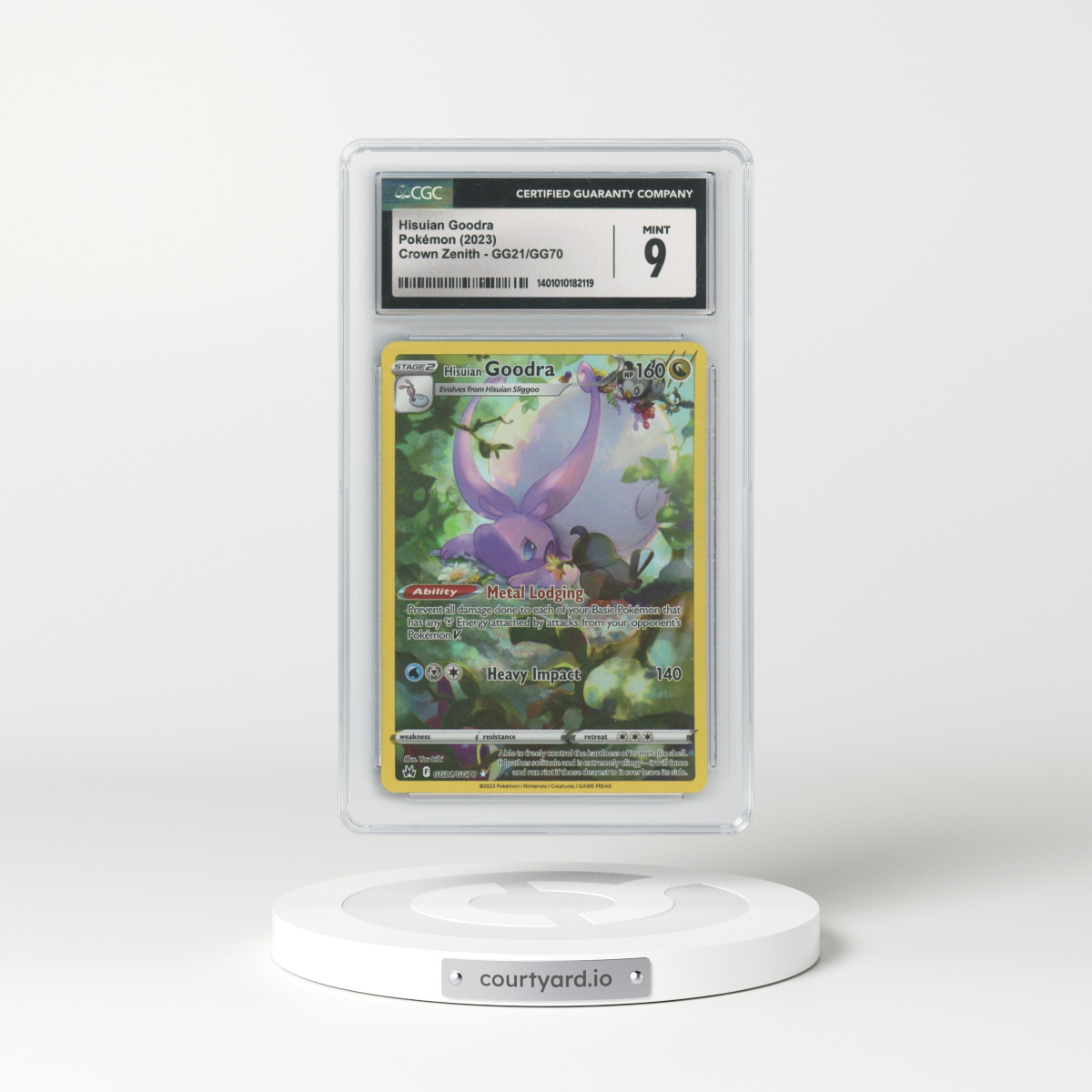 2022 Crown Zenith #GG21 Hisuian Goodra (CGC 9 MINT)