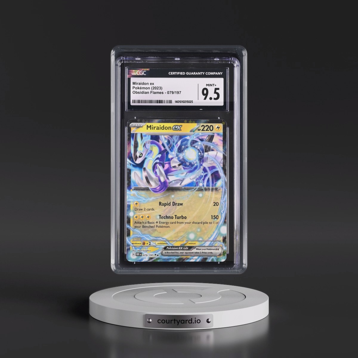 2023 Obsidian Flames - OBF EN #079/197 Miraidon ex - Holo (CGC 9.5 MINT+)
