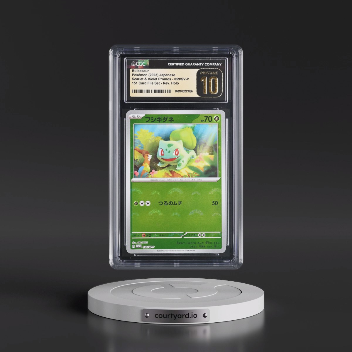 2022 Scarlet & Violet Promos #059/SV-P Bulbasaur - Reverse Holo 151Â Card File Set (Poké Ball ) (CGC 10 PRISTINE)