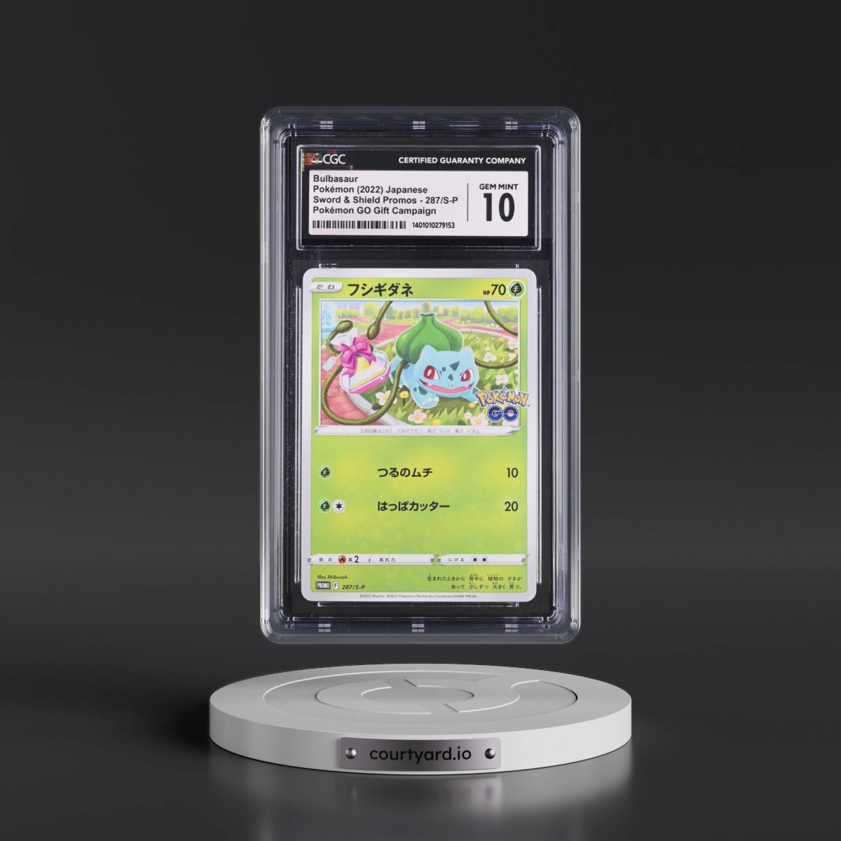2019 Sword & Shield Promos #287/S-P Bulbasaur - Pokémon GO Gift Campaign (CGC 10 GEM MINT)