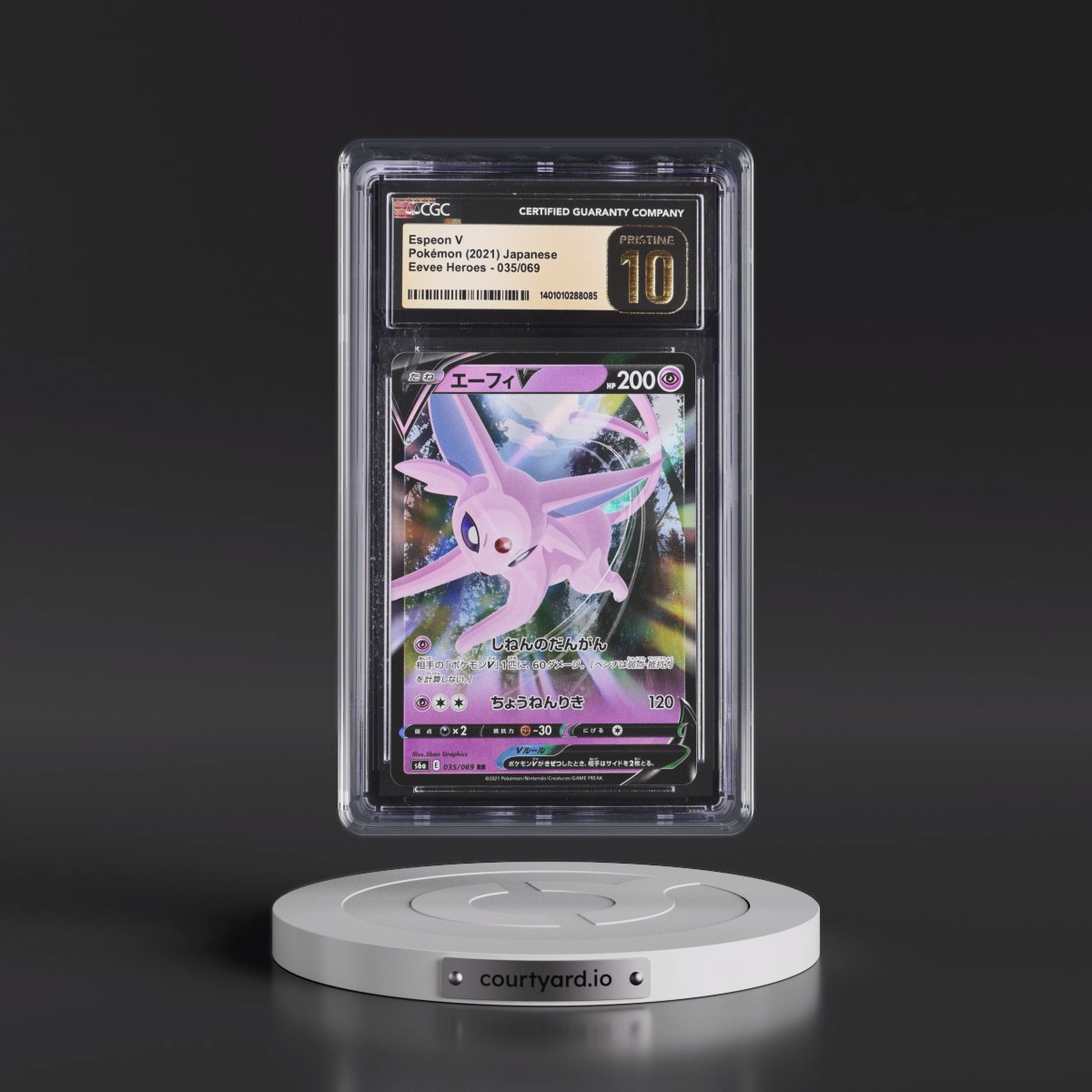 2021 Eevee Heroes #035/069 Espeon V - Holo (CGC 10 PRISTINE)