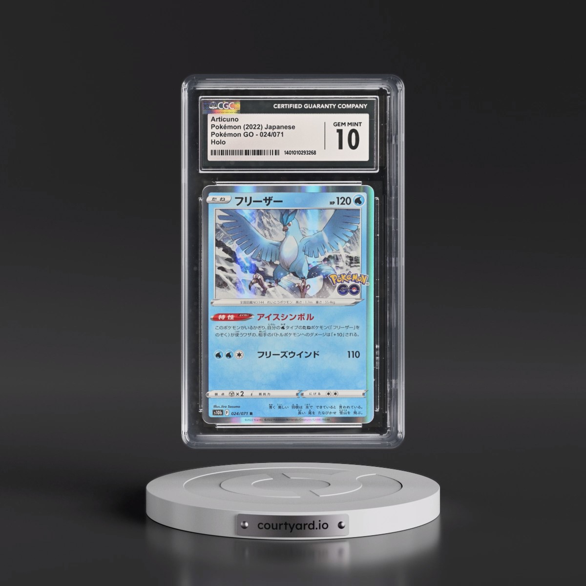 2022 Pokémon GO #024/071 Articuno - Holo (CGC 10 GEM MINT)