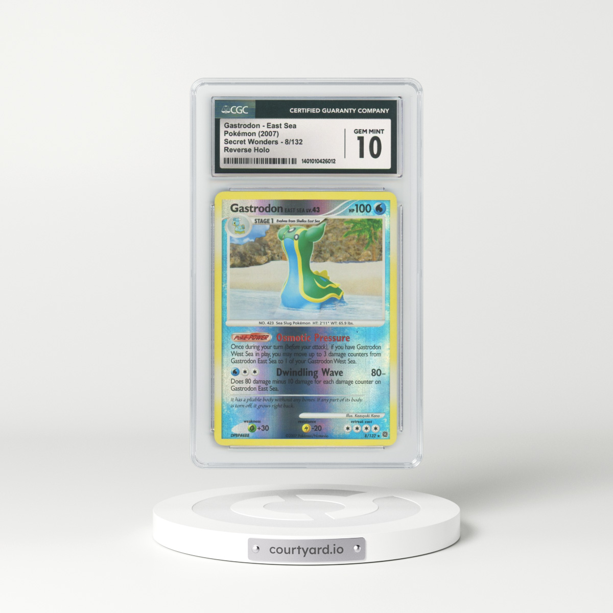 2007 Secret Wonders #8 Gastrodon East Sea - Holo (CGC 10 GEM MINT)