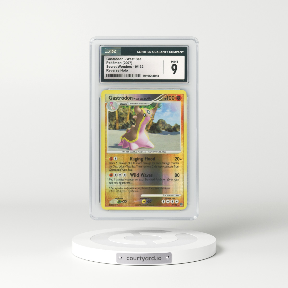 2007 Secret Wonders #9 Gastrodon - Holo (CGC 9 MINT)